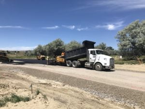 Laying an Asphalt Road