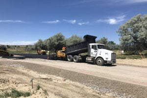 Laying an Asphalt Road